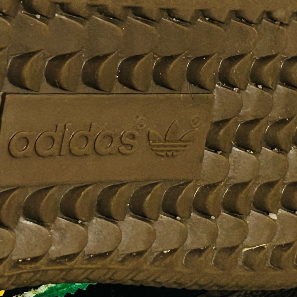 adidas Black Samba Sneakers with Red, Yellow & Green Stripes - Picture 8 of 11